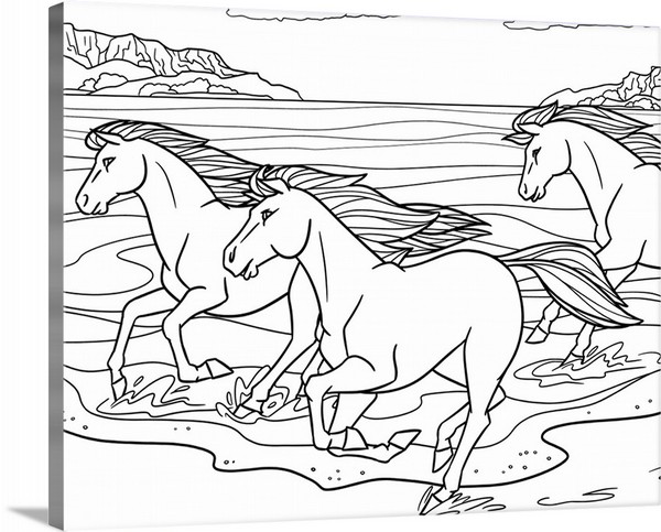 product render of Horses by the Sea