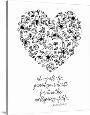 Guard Your Heart Handlettered Coloring