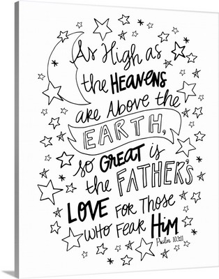 So Great Is The Father's Love Handlettered Coloring