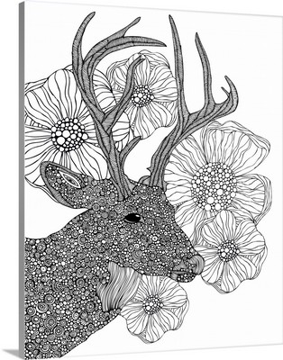 My Dear Deer - Black And White