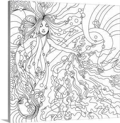 Siren Line Art