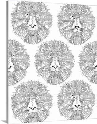 Lion Head Pattern