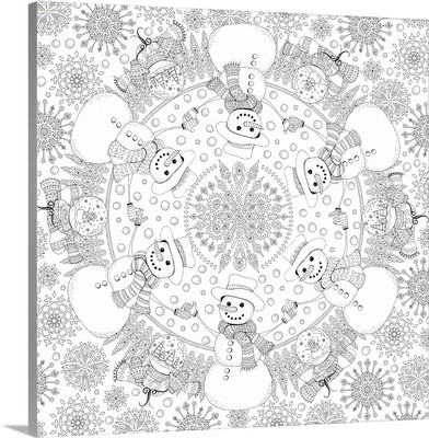Frosty the Snowman Mandala