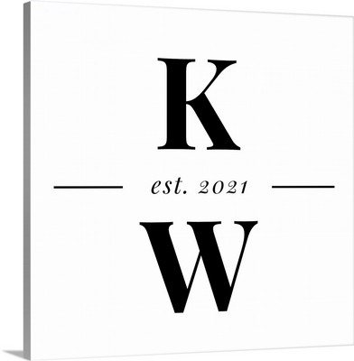 Horizontal Line Monogram