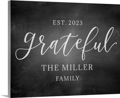 Chalkboard - Grateful