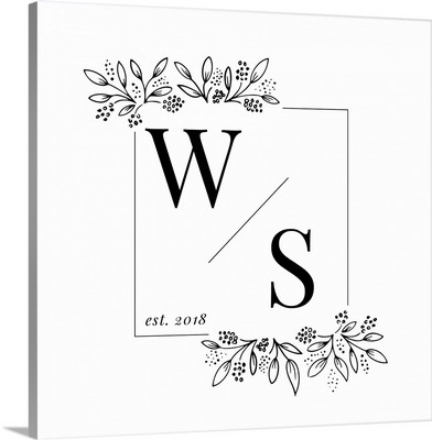 Floral Corner Monogram