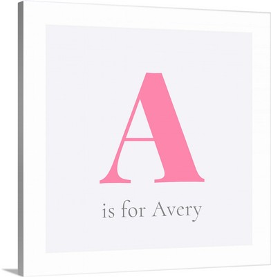 Watercolor Monogram Pink