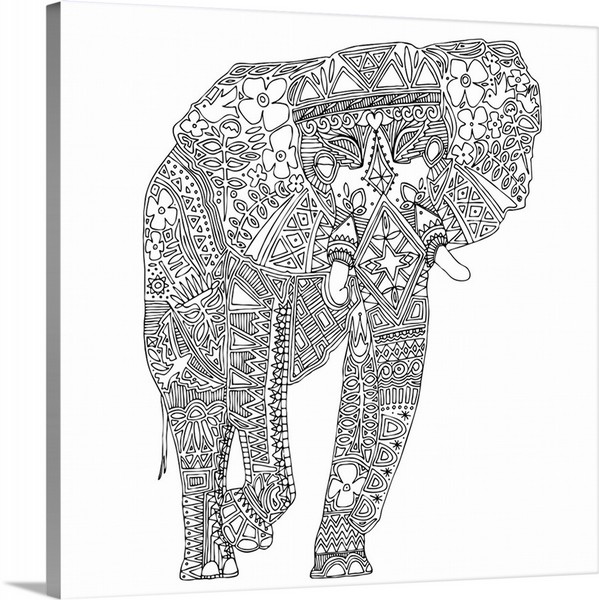 product render of Painted Elephant