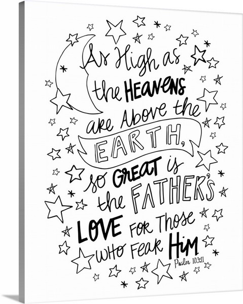product render of So Great Is The Father's Love Handlettered Coloring