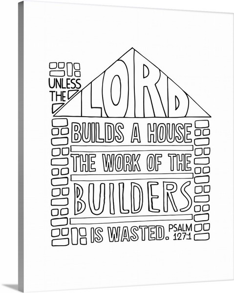 product render of The Lord's House Handlettered Coloring