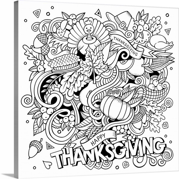 product render of Happy Thanksgiving
