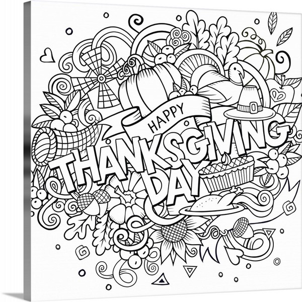 product render of Happy Thanksgiving Day