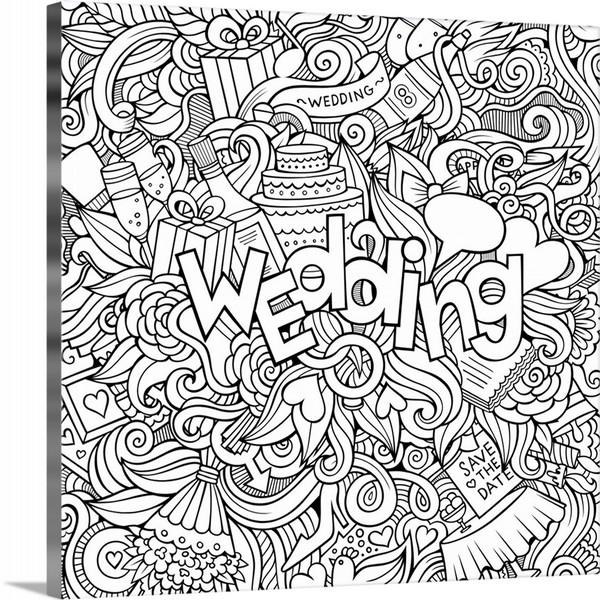 product render of Wedding doodle