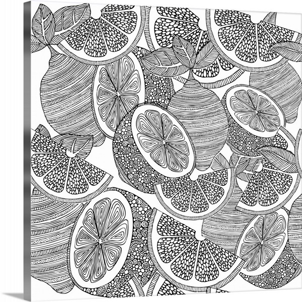 product render of Lemons - Black And White