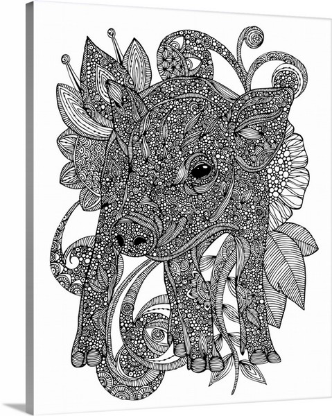 product render of Paisley Piggy - Black And White