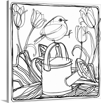 Bird and Watering Can