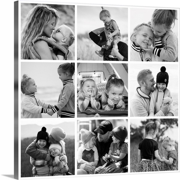 product render of Photo Collage Square White