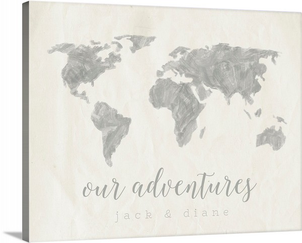 product render of Our Adventures Travel Map