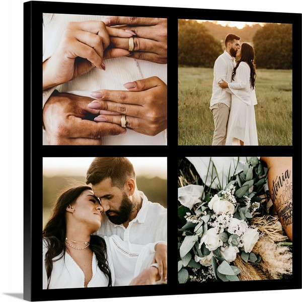 product render of Photo Collage Square Black