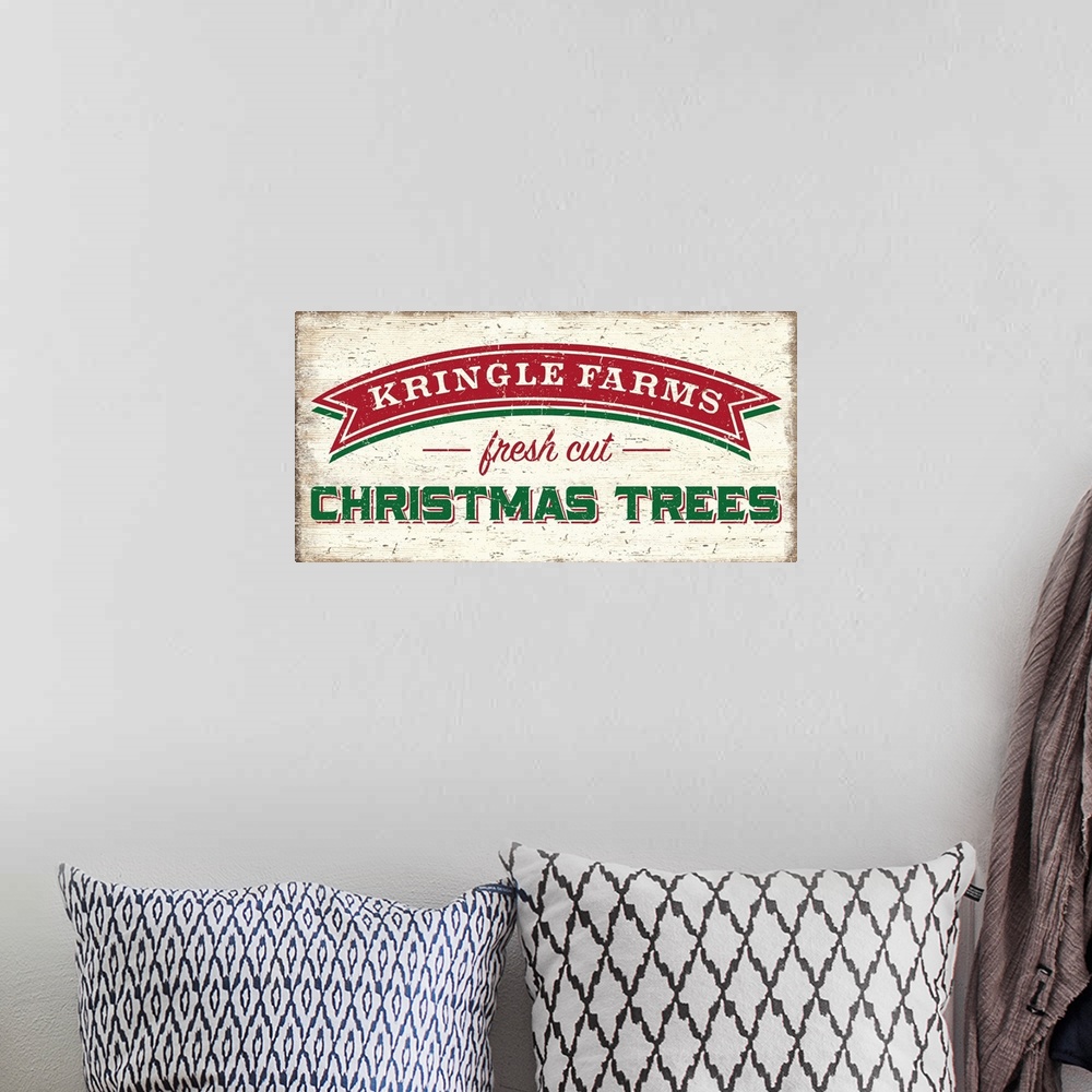A bohemian room featuring Vintage holiday signage will capture Christmas Past.