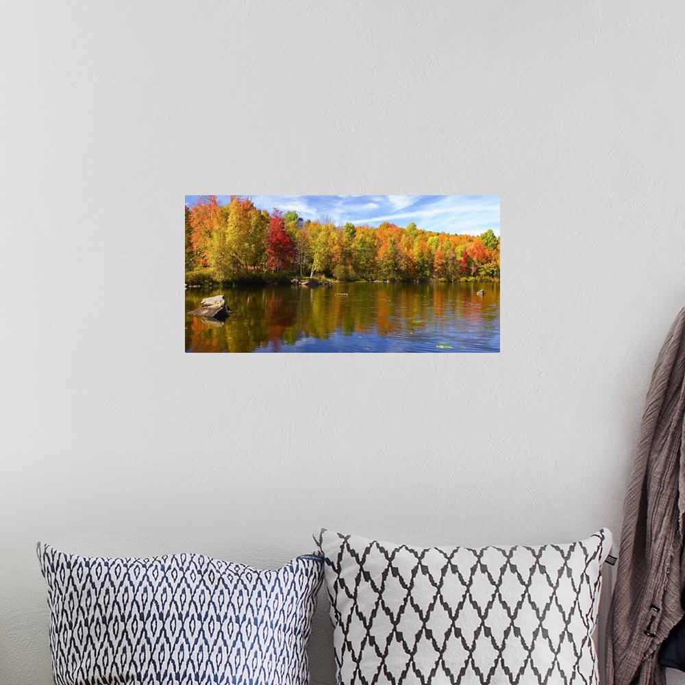 A bohemian room featuring Maine, Lake George, New England, Skowhegan/Canaan towns, Autumn at Lake George