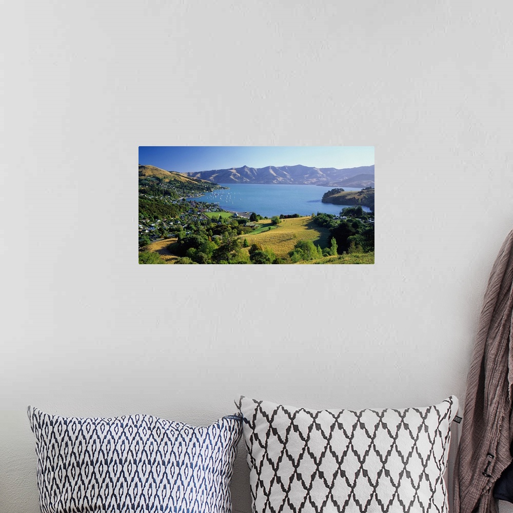 A bohemian room featuring New Zealand, South Island, Banks Peninsula, Akaroa
