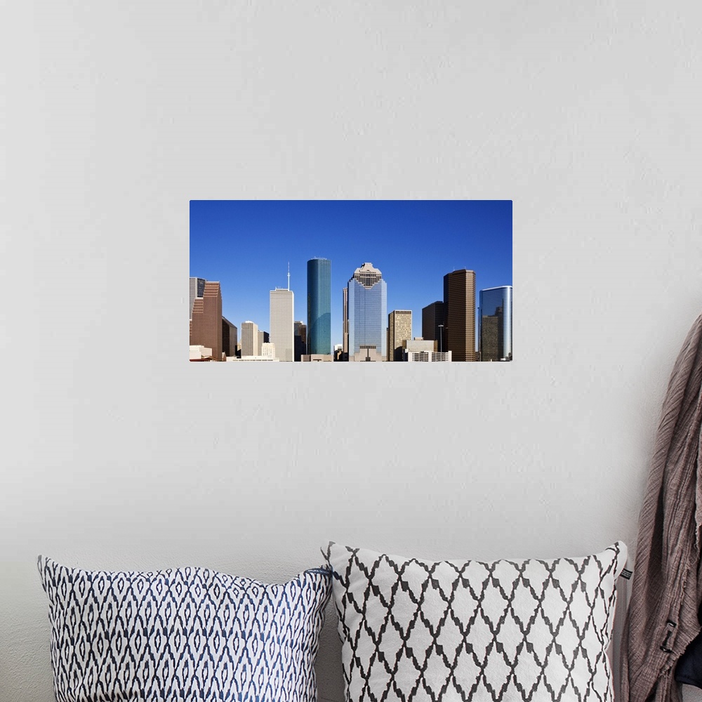 A bohemian room featuring Houston skyline, Texas