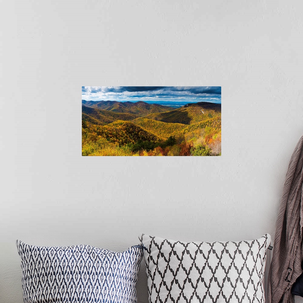A bohemian room featuring Blue Ridge Mountains In Autumn, Shenandoah National Park, Virginia, USA