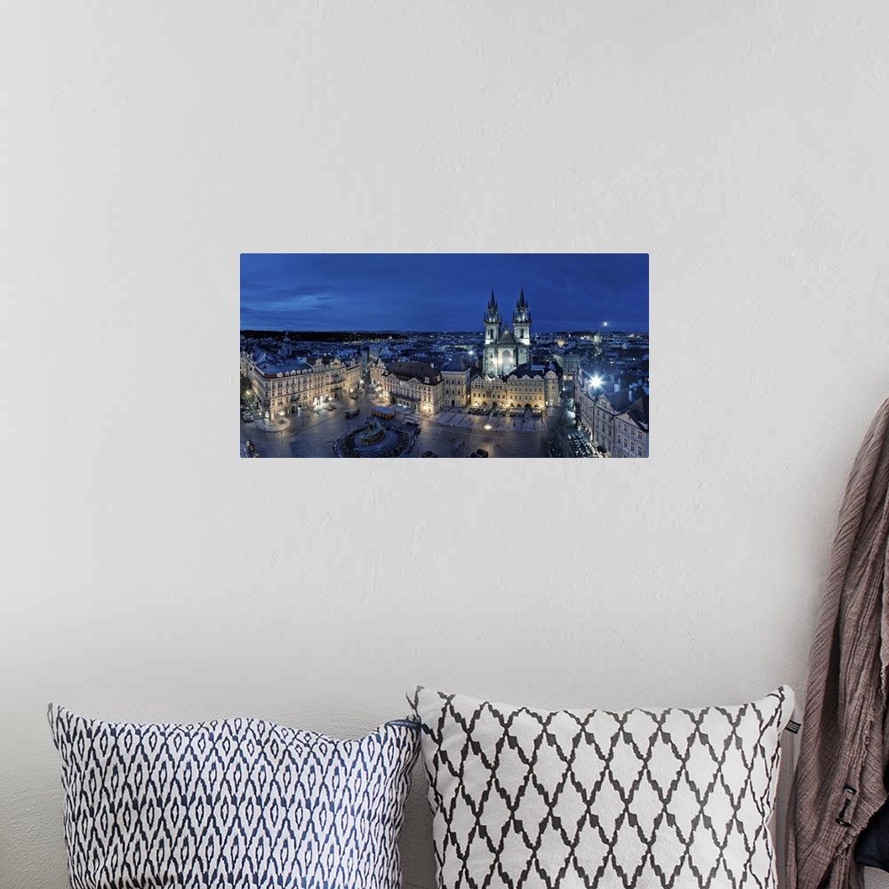 A bohemian room featuring Czech Republic, Prague, Stare Mesto (Old Town), Old Town Square and Church of our Lady before Tyn