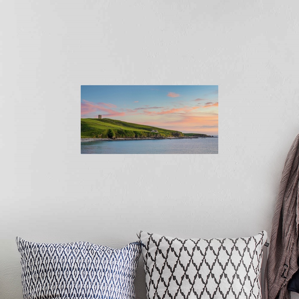 A bohemian room featuring Ireland, Co.Donegal, Crohy head, Maghery bay and Signal station at dusk