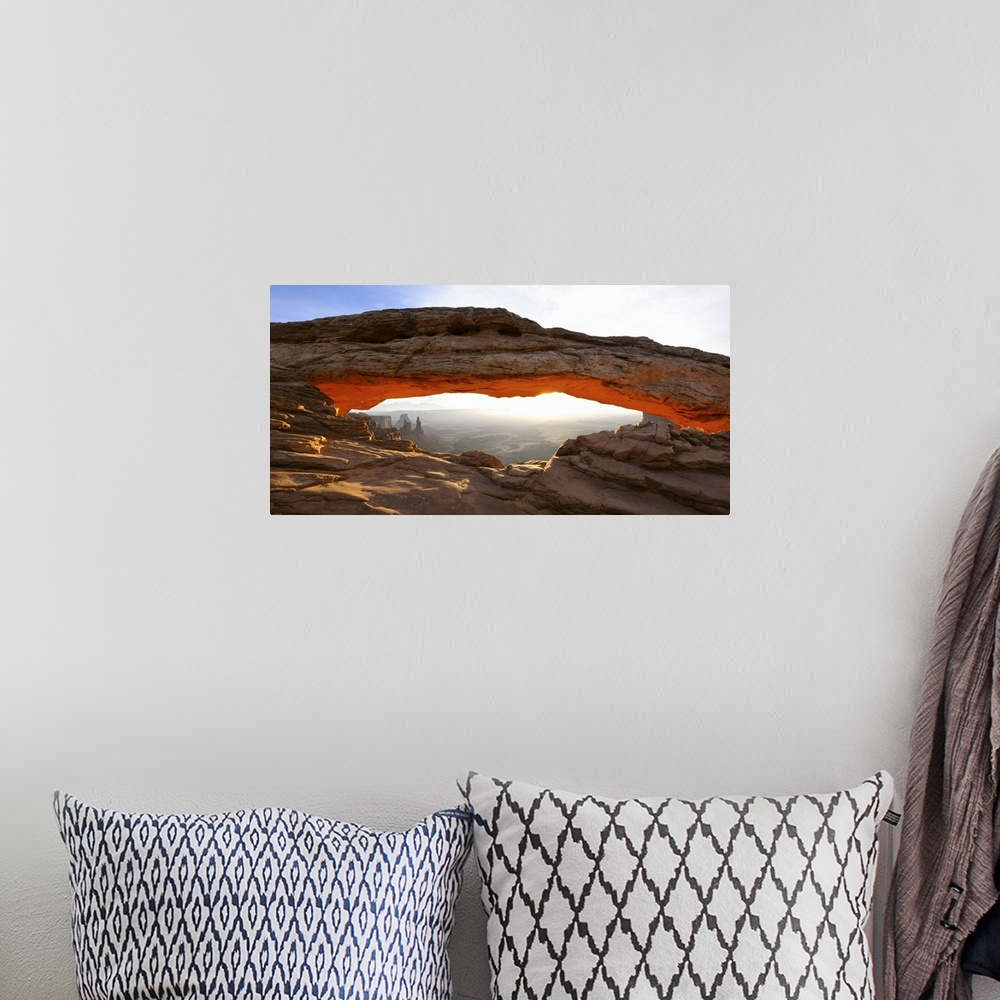A bohemian room featuring Rock formations, Mesa Arch, Canyonlands National Park, Utah