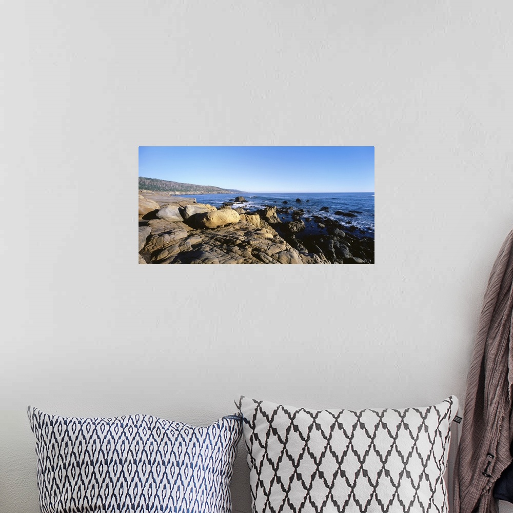 A bohemian room featuring Rock on the coast, Salt Point State Park, California