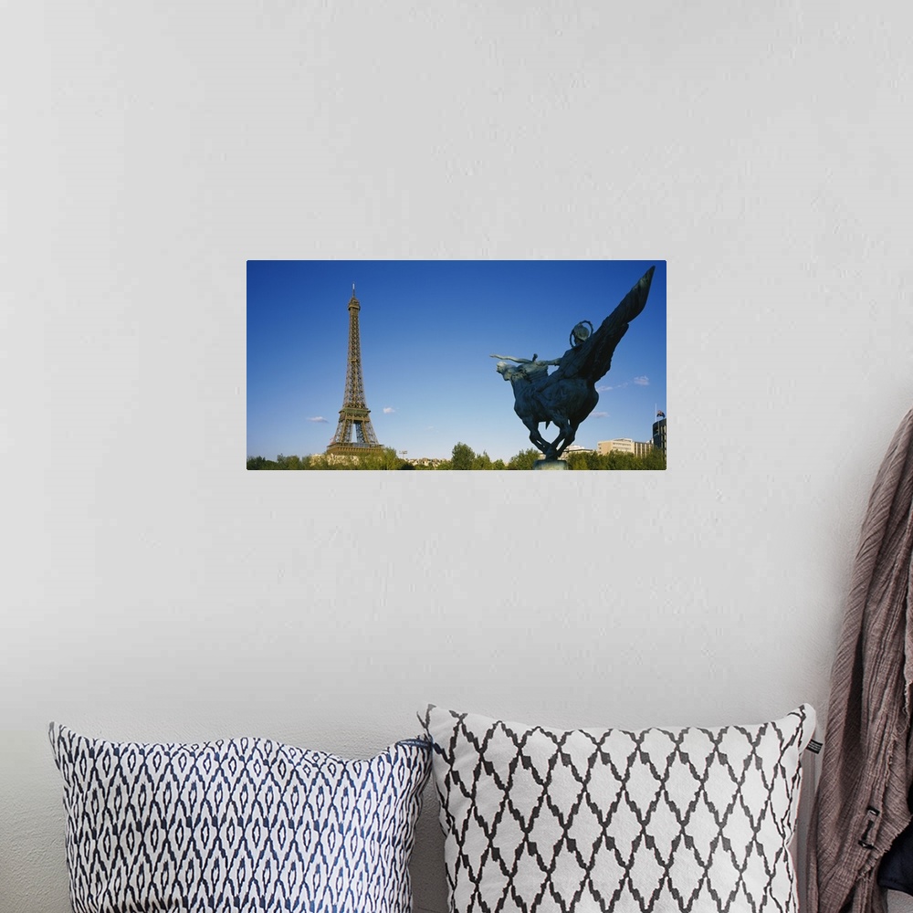 A bohemian room featuring Statue Eiffel Tower Paris France