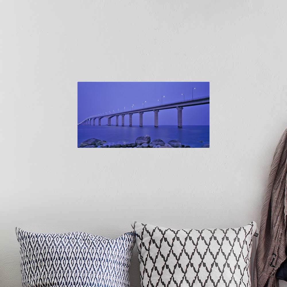 A bohemian room featuring Sweden, The Bridge to the Island of Oland, Low angle view of a bridge