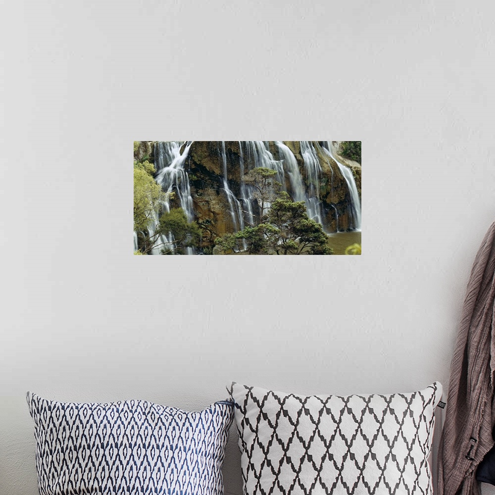 A bohemian room featuring Waihi Falls N Isl New Zealand