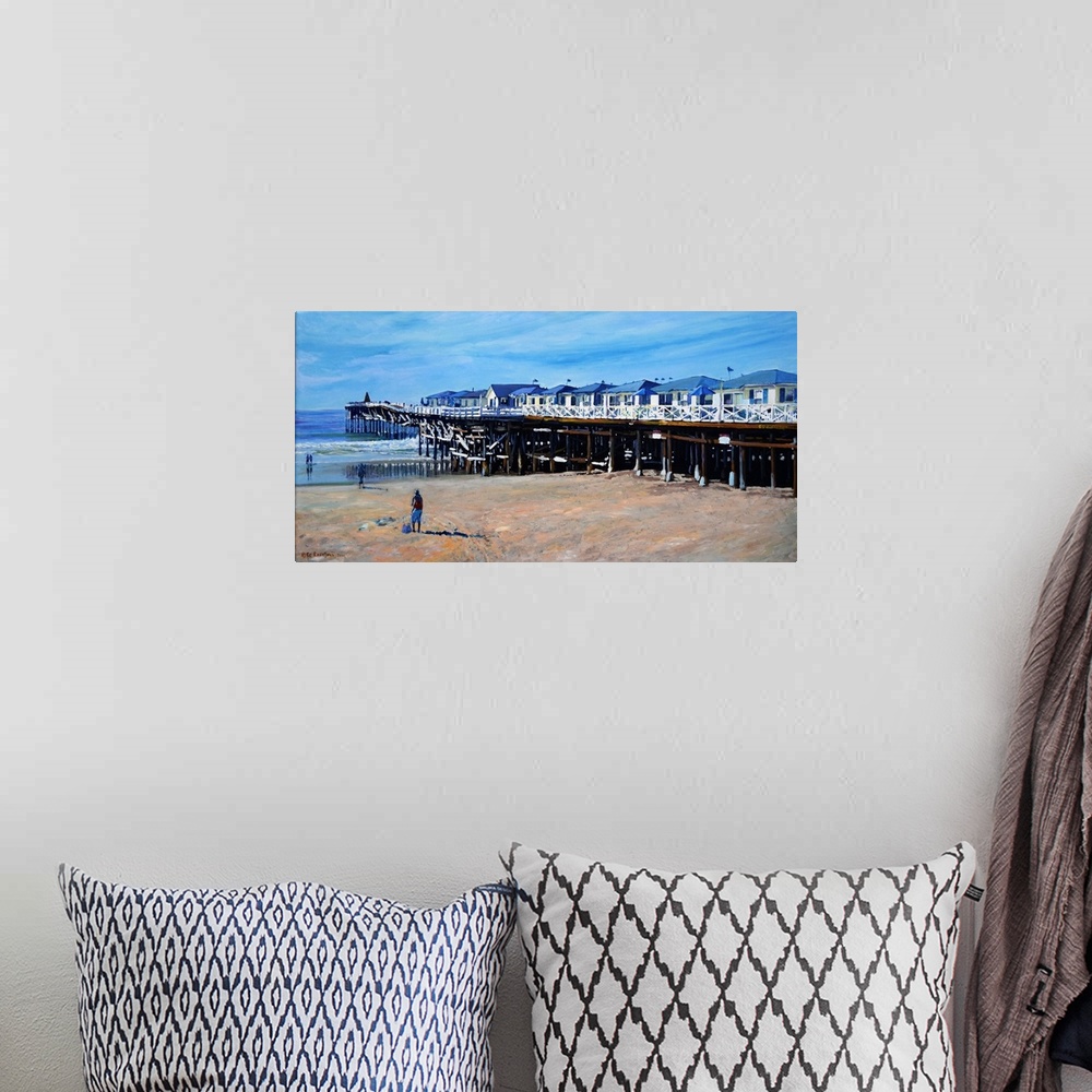 A bohemian room featuring Crystal Pier, Pacific Beach