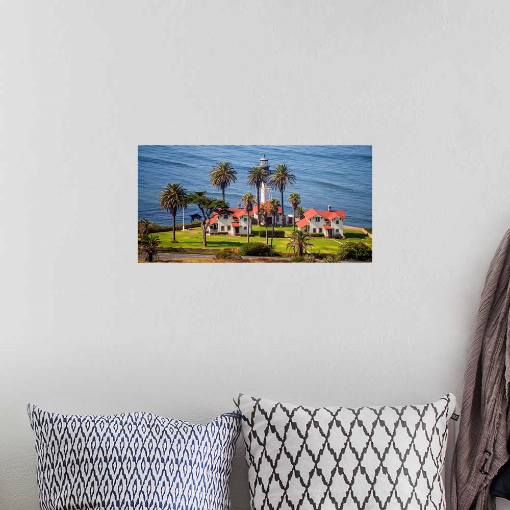 A bohemian room featuring View of New Point Loma Lighthouse in San Diego, California