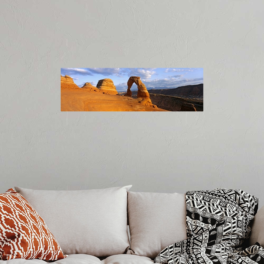 A bohemian room featuring Arches National Park Utah Delicate Arch
