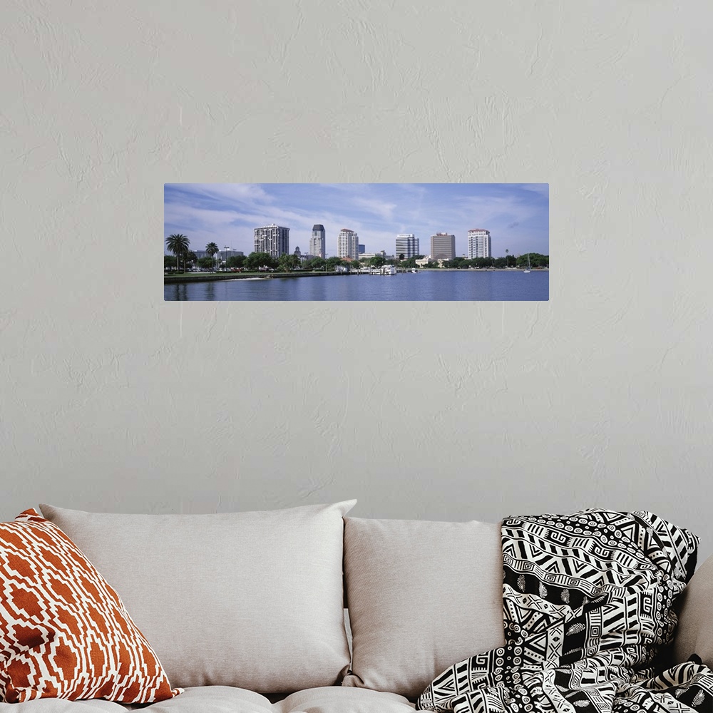 A bohemian room featuring Florida, St. Petersburg, View of waterfront and cityscape