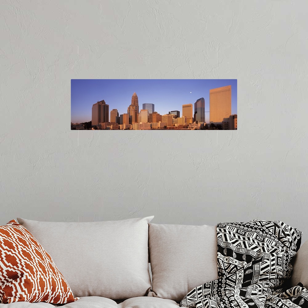 A bohemian room featuring North Carolina, Charlotte, View of a urban cityscape