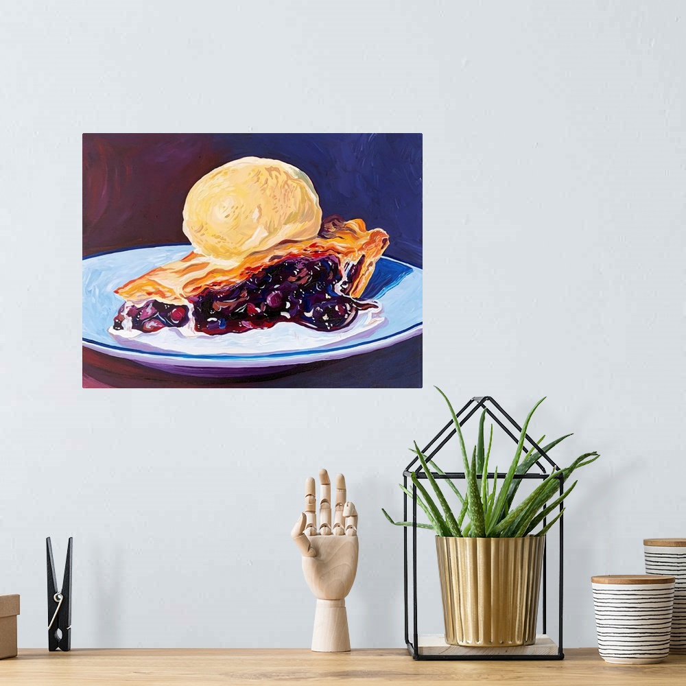 A bohemian room featuring Blueberry Pie