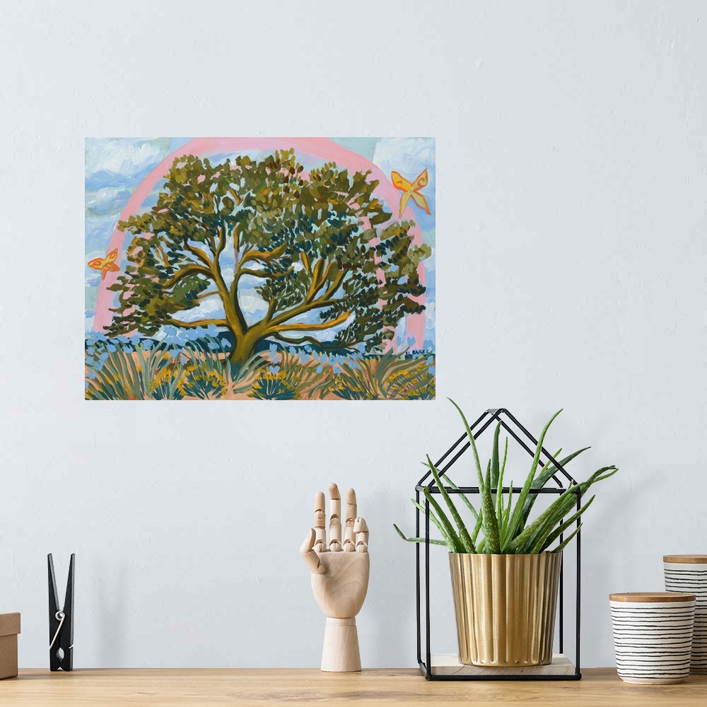 A bohemian room featuring Butterfly Tree