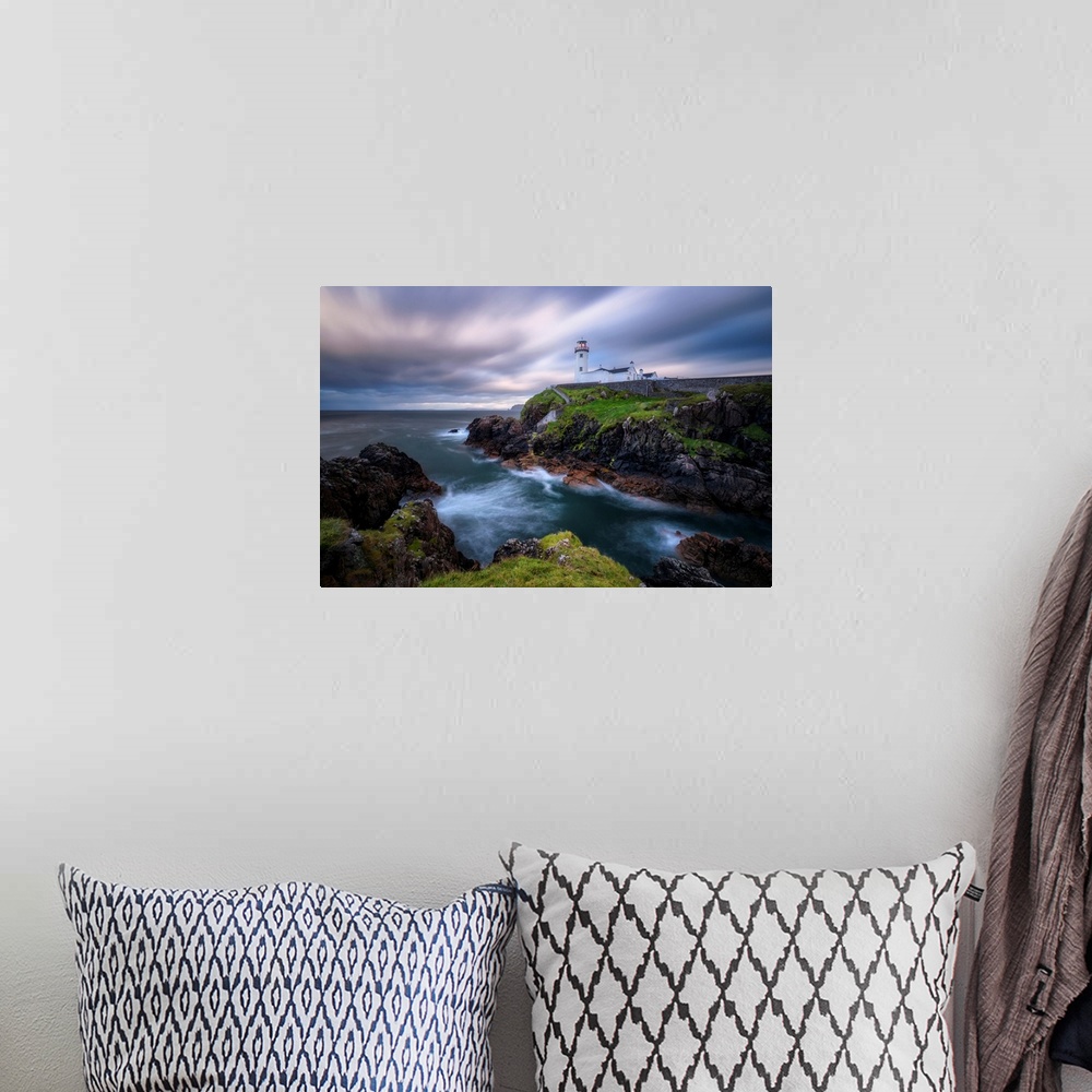 A bohemian room featuring Fanad Head Lighthouse