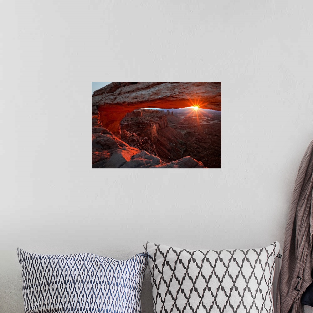 A bohemian room featuring Mesa Arch Sunrise