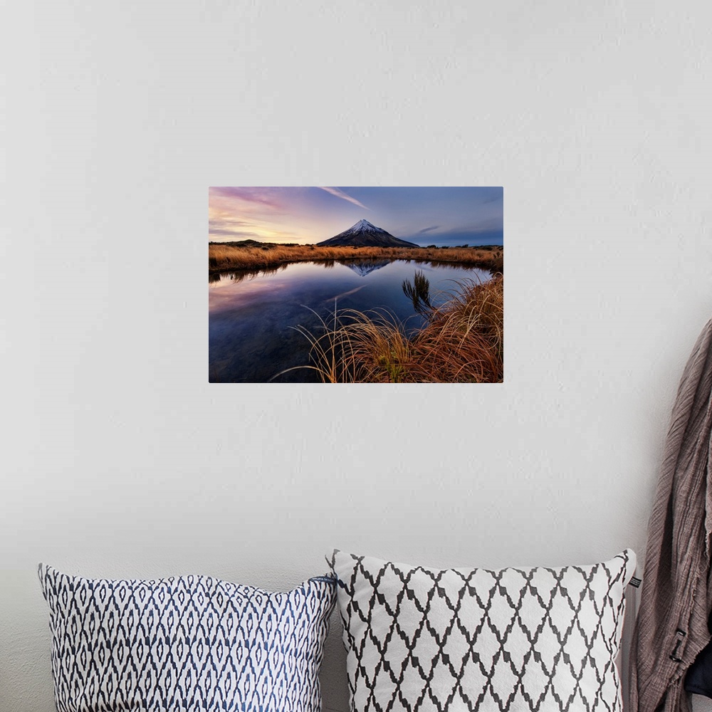 A bohemian room featuring Mount Taranaki: Morning Breeze