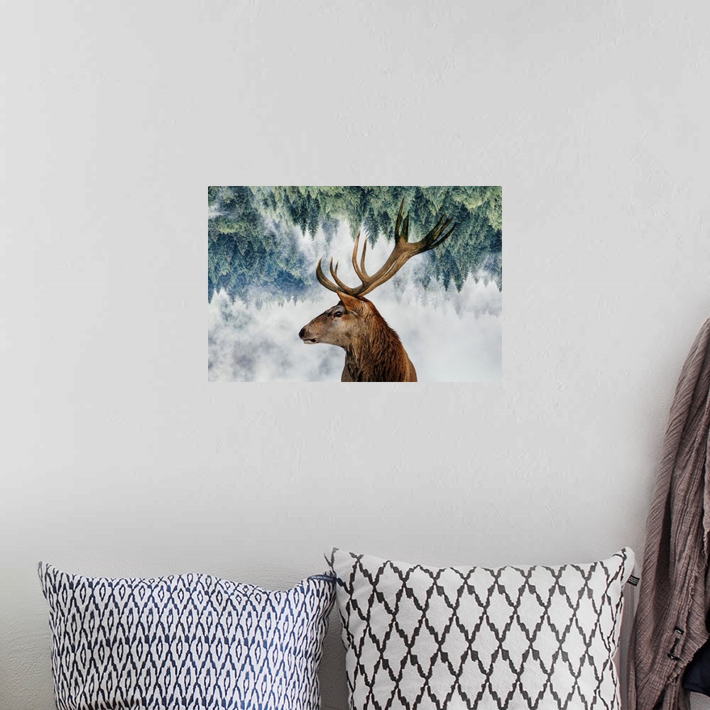 A bohemian room featuring The Deer And The Woods
