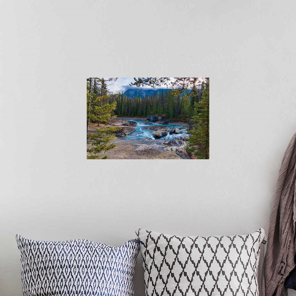 A bohemian room featuring Elbow Falls and Kicking Horse River