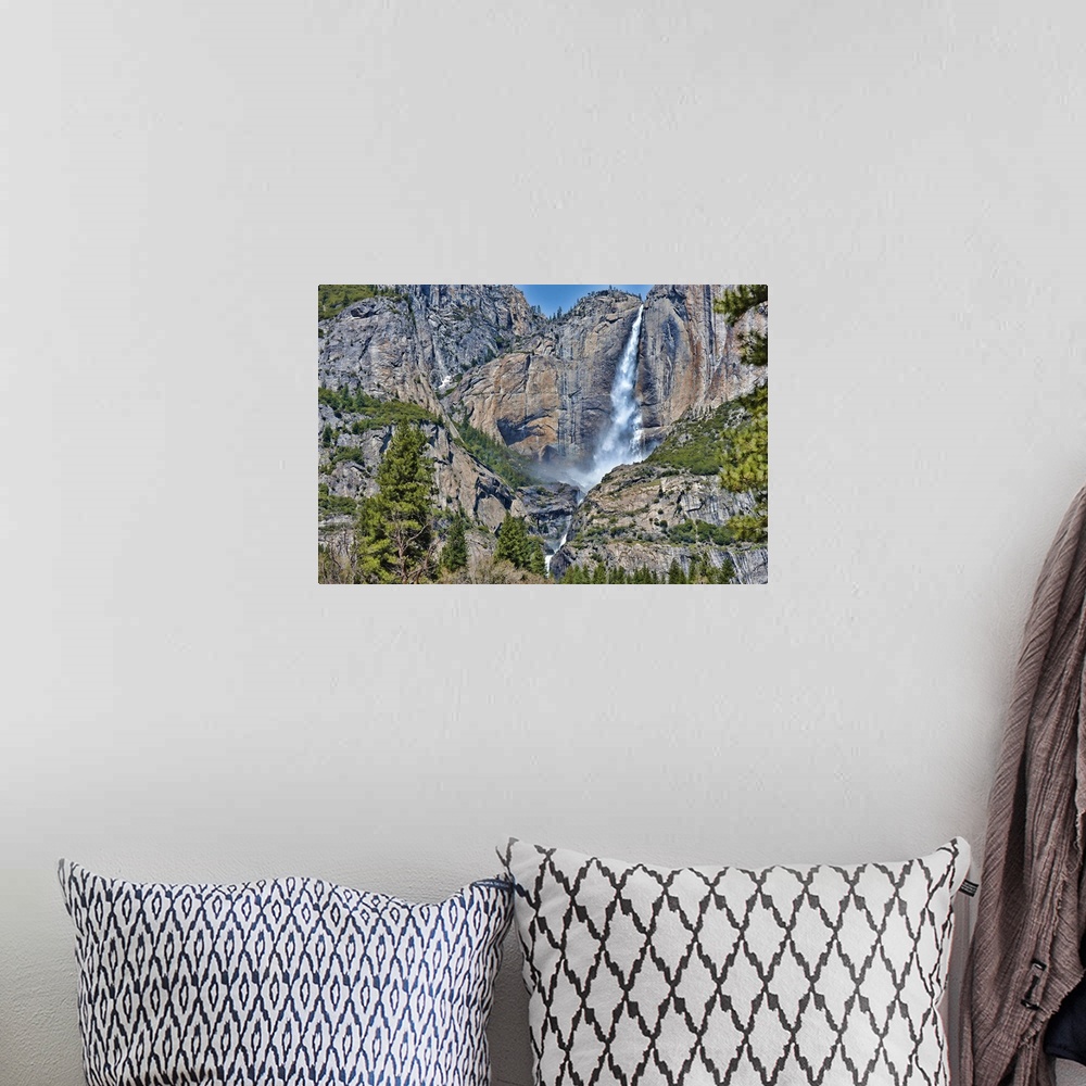 A bohemian room featuring Stunning Yosemite Falls in California, USA