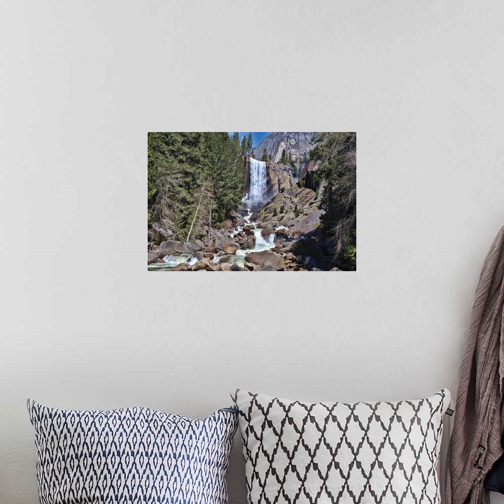 A bohemian room featuring Vernal Falls, Yosemite National Park, California, USA