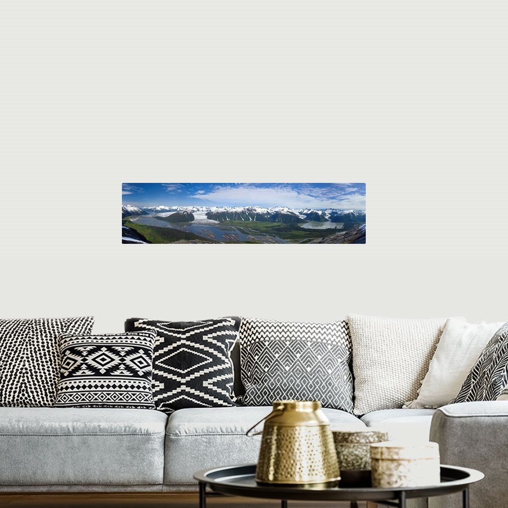 A bohemian room featuring Taku River, Taku, Hole in the Wall and Twin Glaciers (left to right), Inside Passage, Juneau, Ala...